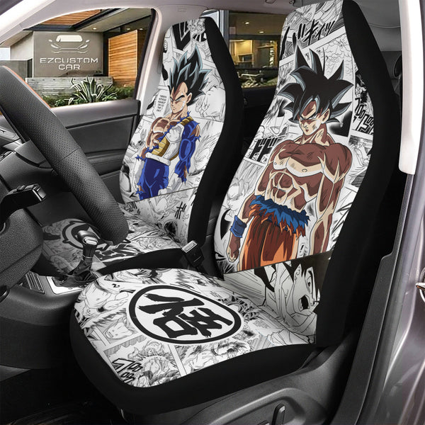 Goku vs Vegeta Car Seat Covers DBZ Car Accessories - EzCustomcar - 1