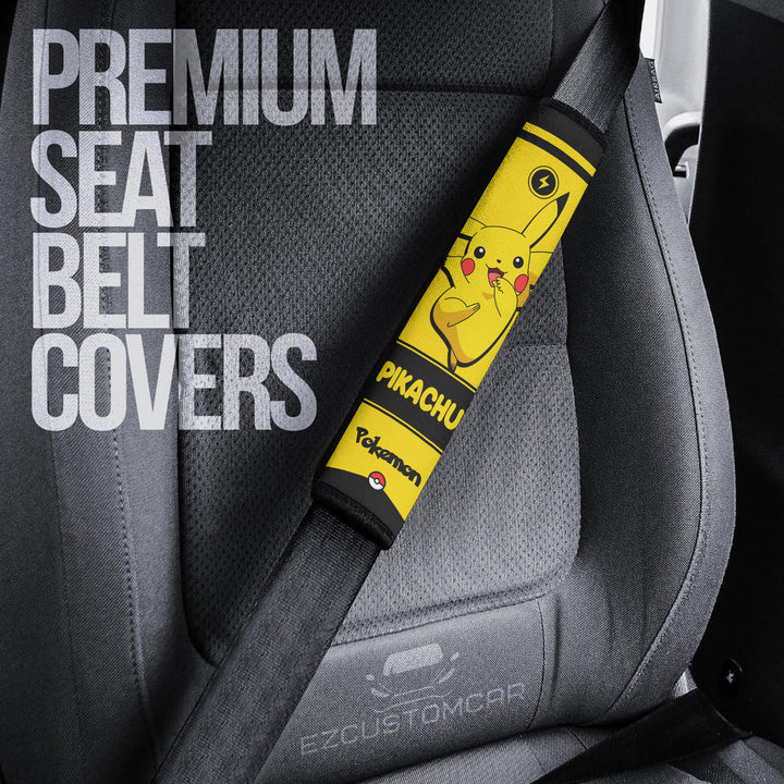 Pikachu Seat Belt cover - Custom Pokemon Gift Car Accessories - EzCustomcar - 2