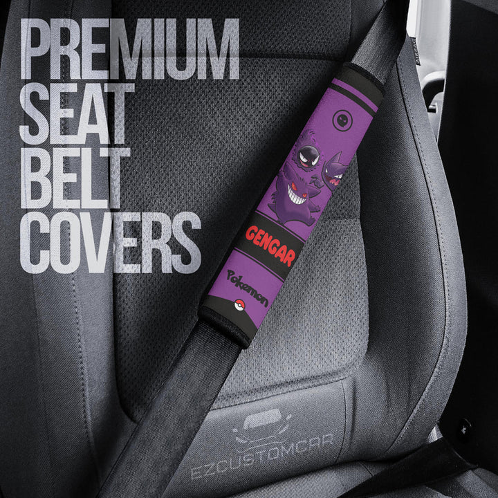 Gengar Seat Belt cover - Custom Pokemon Gift Car Accessories - EzCustomcar - 2