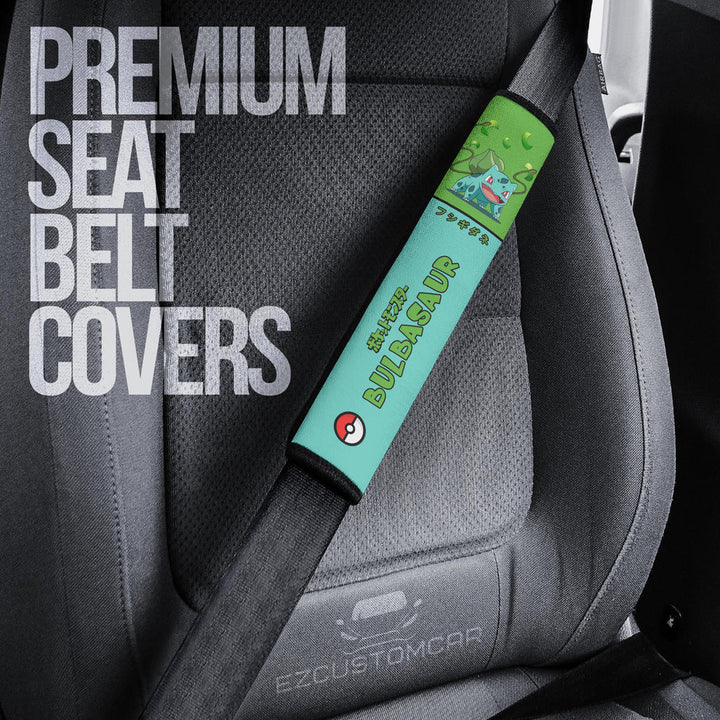 Pokemon Bulbasaur Seat Belt Covers: The Ultimate Accessory for Your Car - EzCustomcar - 2