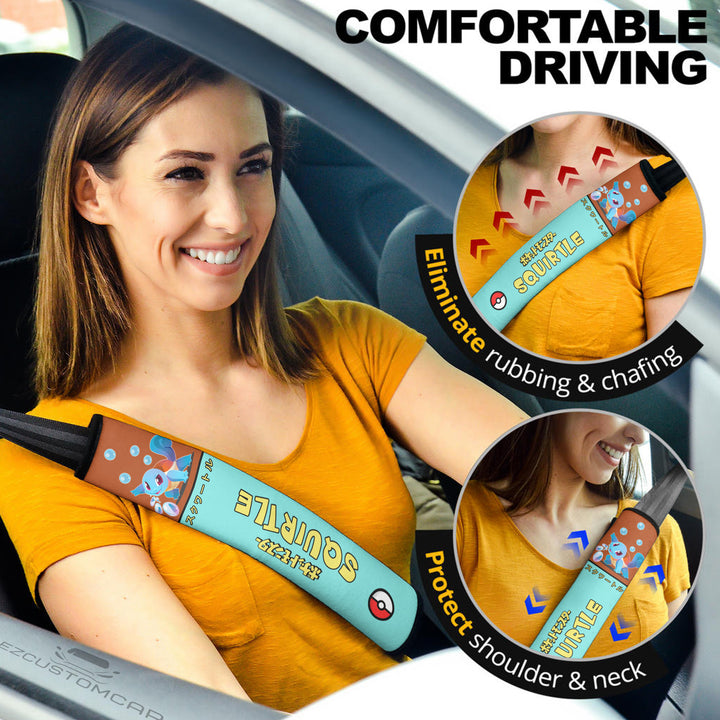 Pokemon Squirtle Seat Belt Covers: The Ultimate Accessory for Your Car - EzCustomcar - 3