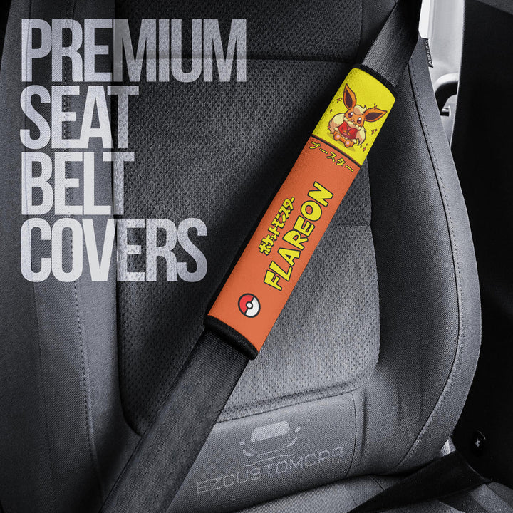 Flareon Seat Belt cover - Custom Pokemon Gift Car Accessories - EzCustomcar - 2