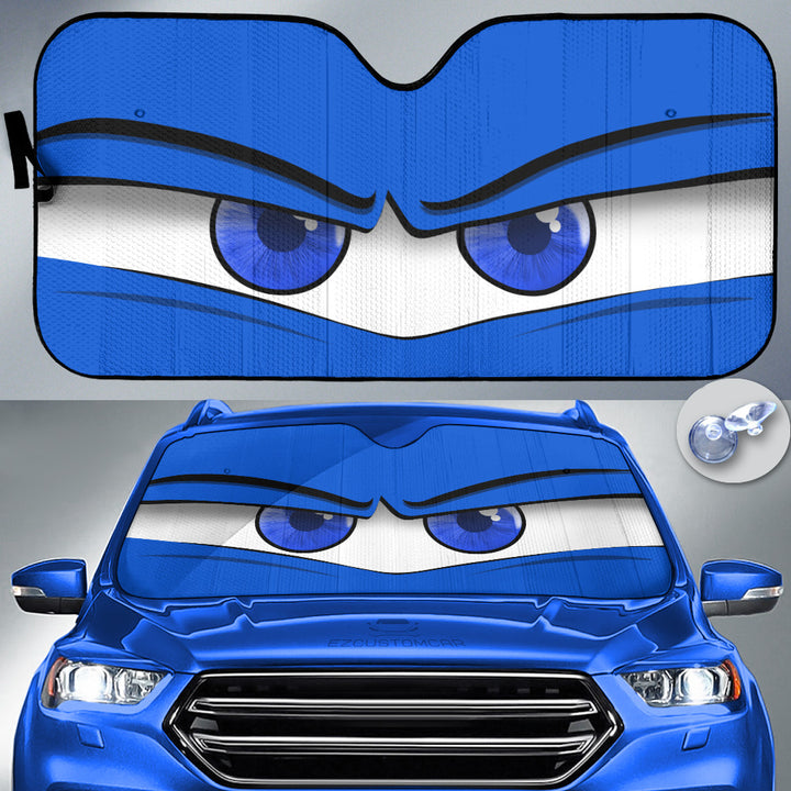 Lightning McQueen Cars Windshield Sunshade Angry Eyes - EzCustomcar - 4
