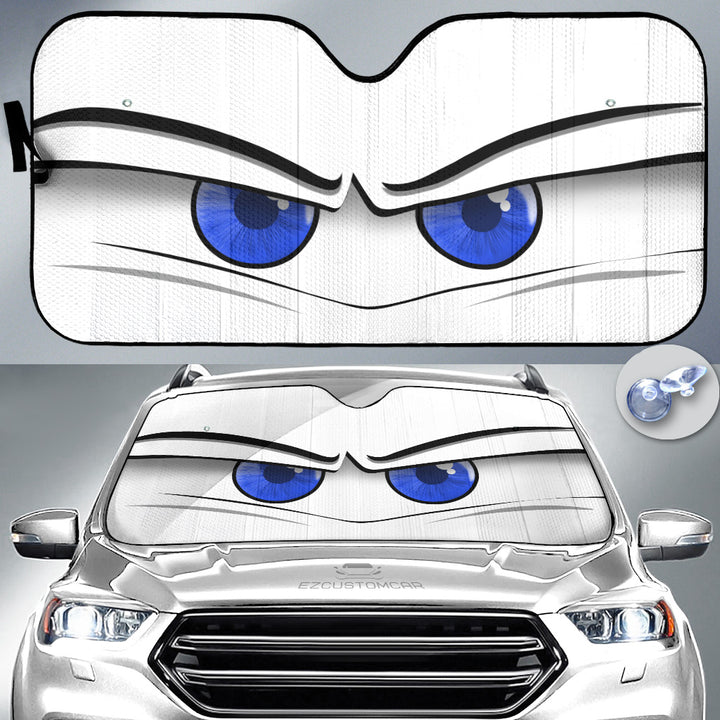 Lightning McQueen Cars Windshield Sunshade Angry Eyes - EzCustomcar - 3