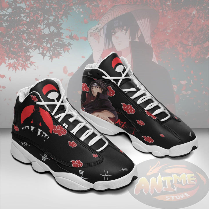 Itachi Akatsuki Shoes Custom Anime Shoes JD13 Sneakers - LittleOwh - 2