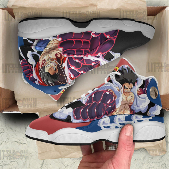 Luffy Gear Fourth Shoes Custom 1Piece Anime JD13 Sneakers - EZCustomcar - 3