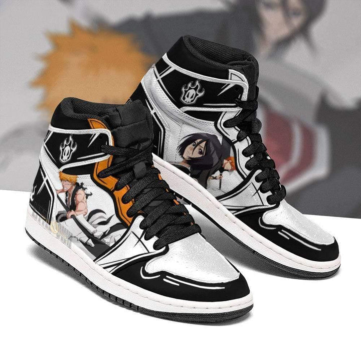 Ichigo x Rukia JD Sneakers Custom Bleach Anime Shoes - EZCustomcar - 2