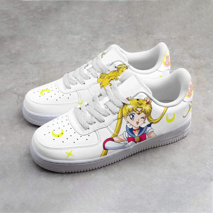 Usagi Tsukino Sailor Moon Shoes Custom Anime AF Sneakers - EZCustomcar - 2