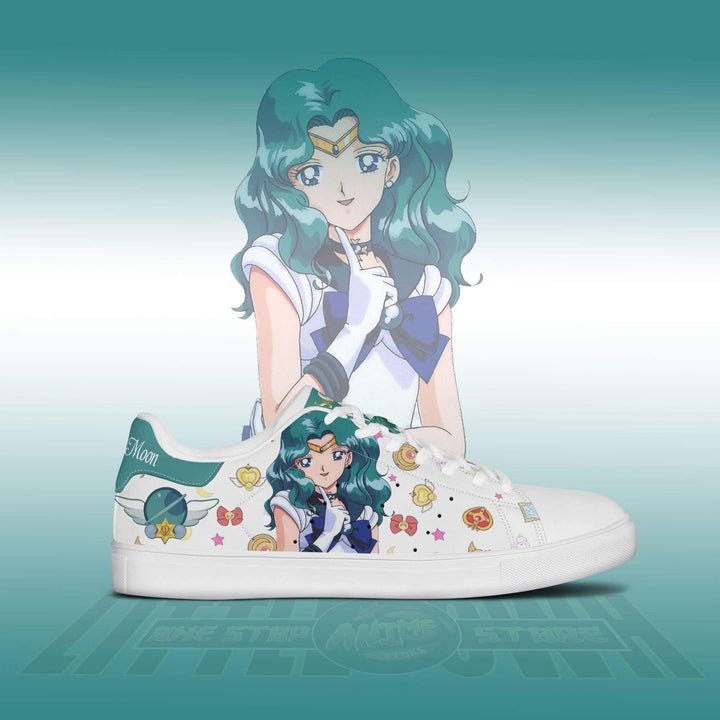 Sailor Neptune Sneakers Custom Sailor Moon Anime Shoes - EZCustomcar - 2