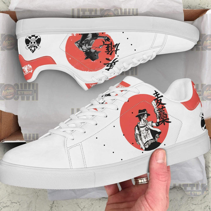 Portgas D. Ace Sneakers Custom 1Piece Anime Shoes - EZCustomcar - 2