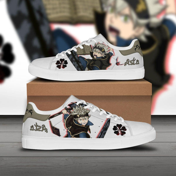 Asta Skate Sneakers Black Clover Custom Anime Shoes - EZCustomcar - 1