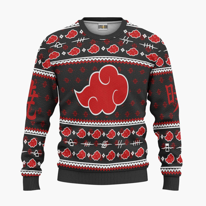 Akatsuki Cloud Naruto Christmas Sweater - EzCustomcar - 3