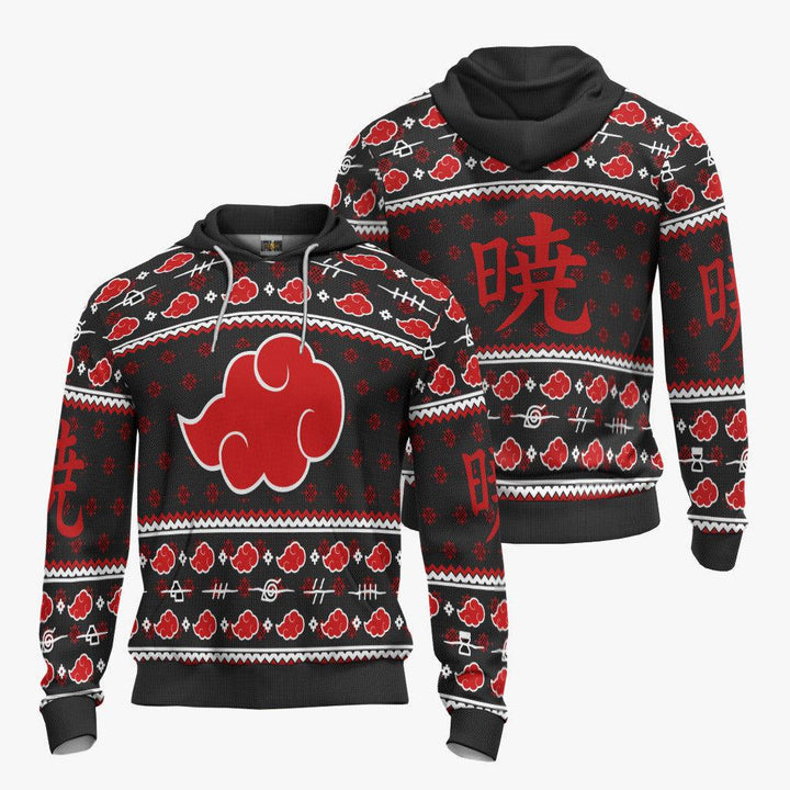 Akatsuki Cloud Naruto Christmas Sweater - EzCustomcar - 5