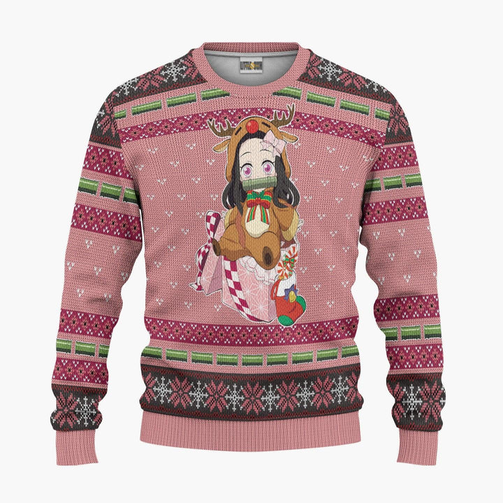 Kamado Nezuko Cute Demon Slayer Ugly Christmas Sweater - EzCustomcar - 3