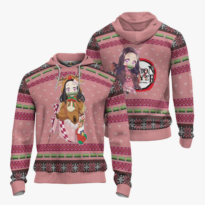 Kamado Nezuko Cute Demon Slayer Ugly Christmas Sweater - EzCustomcar - 5