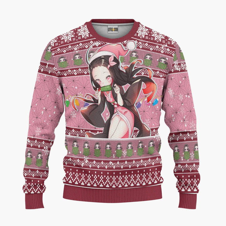 Demon Slayer Nezuko Kamado Ugly Christmas Sweater - EzCustomcar - 3