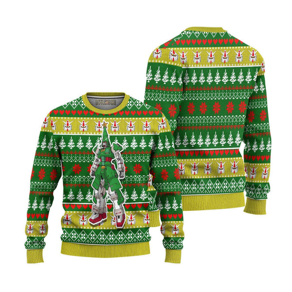 Gundam Pine Tree Ugly Christmas Sweater - EzCustomcar - 1