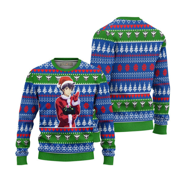 Gundam Setsuna Ugly Christmas Sweater - EzCustomcar - 1