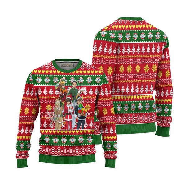 Gundam Red Ugly Christmas Sweater - EzCustomcar - 1