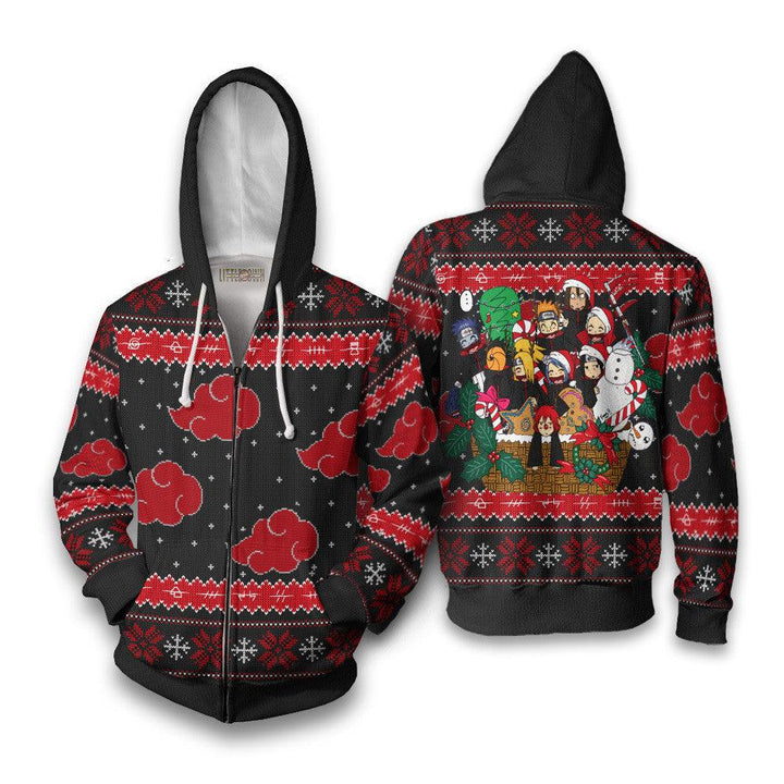 Akatsuki Members Naruto Ugly Christmas Sweater - EzCustomcar - 5