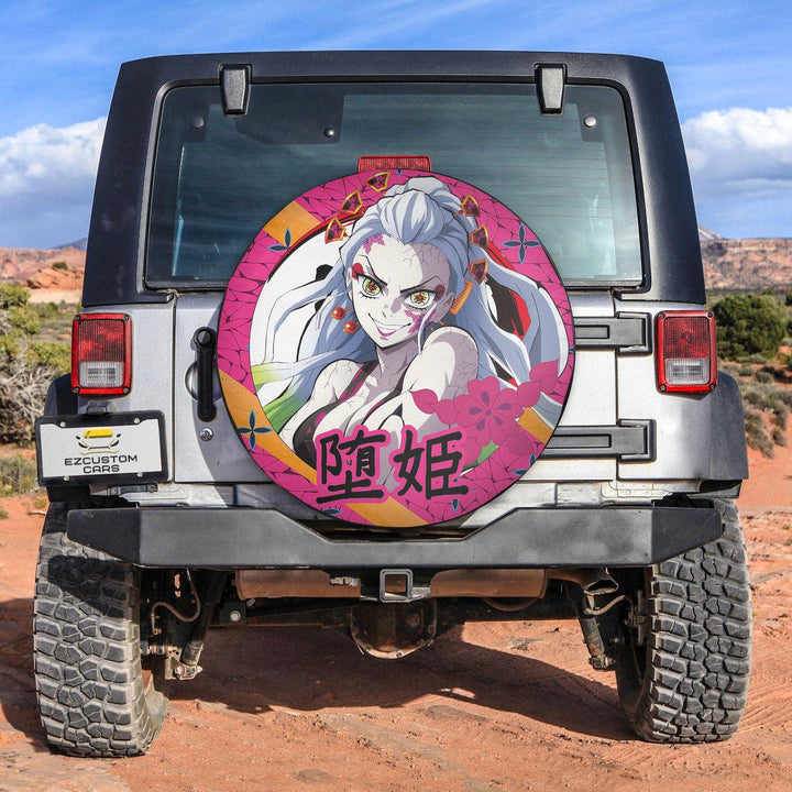 Daki Spare Tire Cover Custom Demon Slayer Anime Car Accessories - EzCustomcar - 2