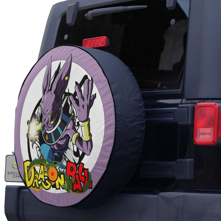Beerus Spare Tire Cover Custom Dragon Ball Anime Car Accessories - EzCustomcar - 2
