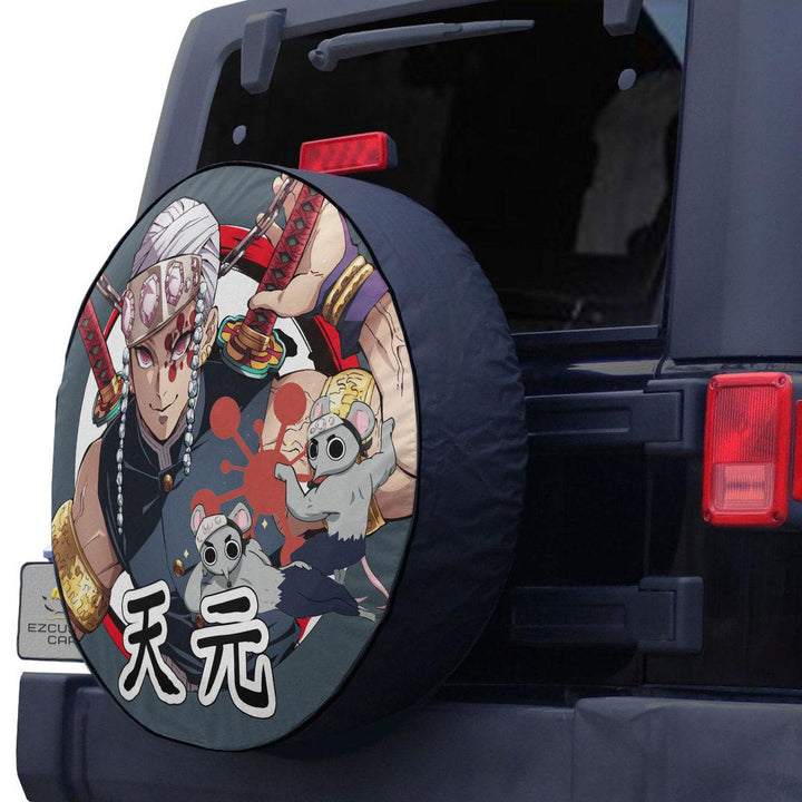 Uzui Tengen Spare Tire Cover Demon Slayer Anime Custom Car Accessories - EzCustomcar - 2