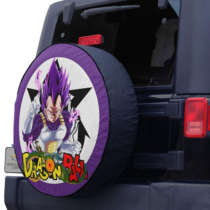Vegeta Ultra Ego Spare Tire Cover Custom Dragon Ball Anime Car Accessories - EzCustomcar - 2