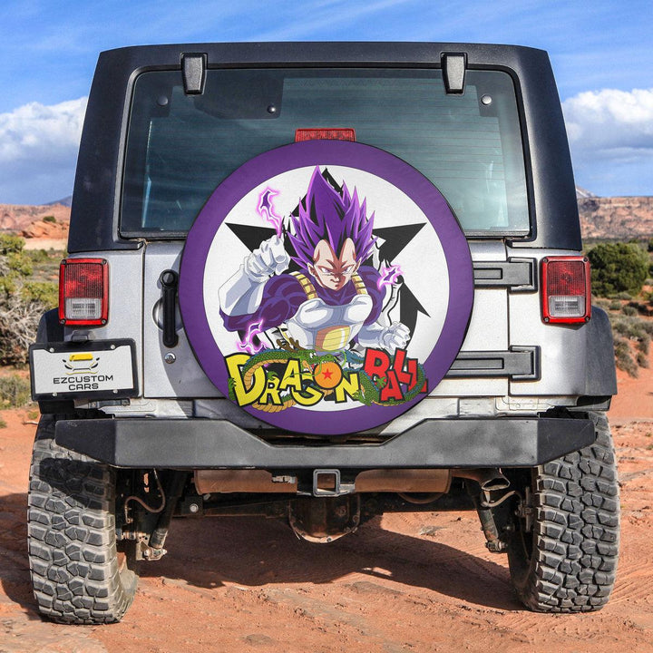 Vegeta Ultra Ego Spare Tire Cover Custom Dragon Ball Anime Car Accessories - EzCustomcar - 3