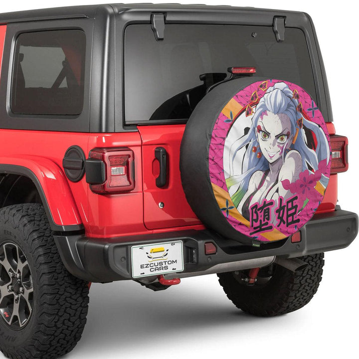 Daki Spare Tire Cover Custom Demon Slayer Anime Car Accessories - EzCustomcar - 3