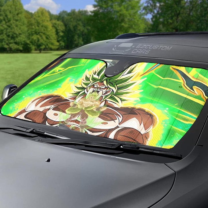Broly Dragon Ball Super Car Sun Shade Custom Anime Car Accessories - EzCustomcar - 2