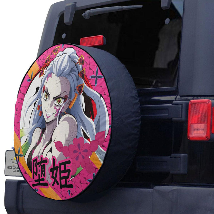 Daki Spare Tire Cover Custom Demon Slayer Anime Car Accessories - EzCustomcar - 4