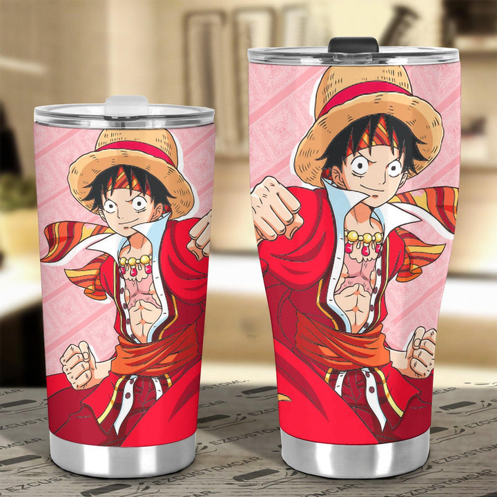 Monkey D. Luffy Stainless Steel Tumbler One Piece Anime Car Accessories - Customforcars - 4