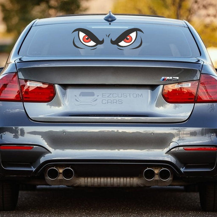 Angry Cartoon Eyes Car Sticker Custom Car Accessories - EzCustomcar - 2