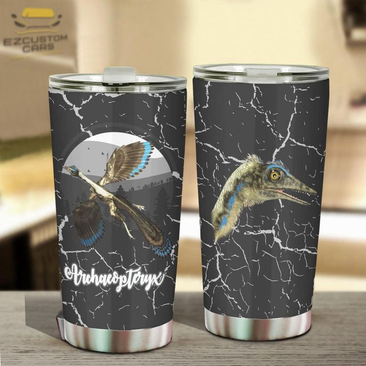 Archaeopteryx Car Accessories Custom Dinosaur Car Tumbler Cup - EzCustomcar - 4