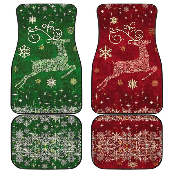 Christmas Car Accessories Custom Car Floor Mats Christmas Reindeer - EzCustomcar - 1