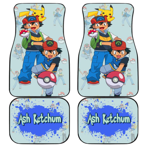 Pokemon Car Accessories Anime Car Floor Mats Ash Ketchum - EzCustomcar - 1