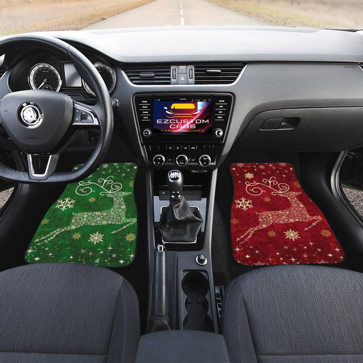 Christmas Car Accessories Custom Car Floor Mats Christmas Reindeer - EzCustomcar - 4