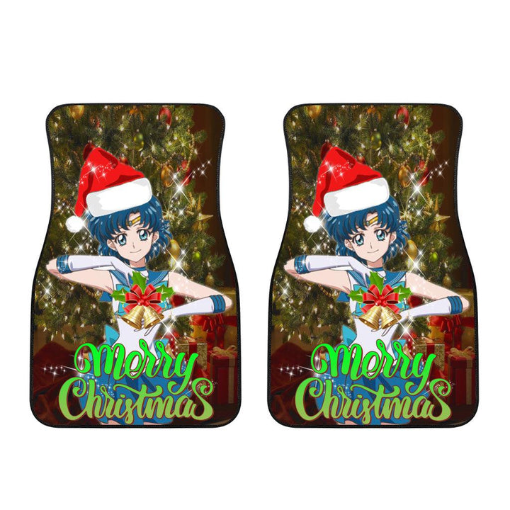 Sailor Moon Christmas Car Accessories Anime Car Floor Mats Sailor Mercury - EzCustomcar - 3