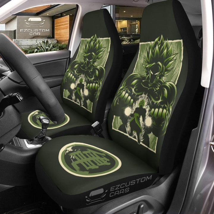 Car Seat Covers Broly Custom Dragon Ball Anime Car Accessories - EzCustomcar - 1
