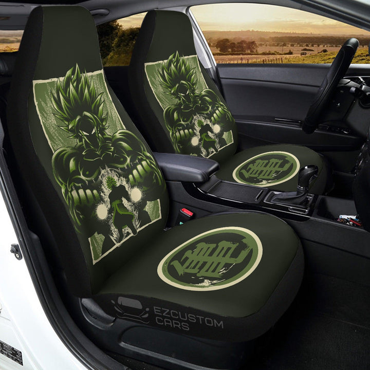 Car Seat Covers Broly Custom Dragon Ball Anime Car Accessories - EzCustomcar - 3