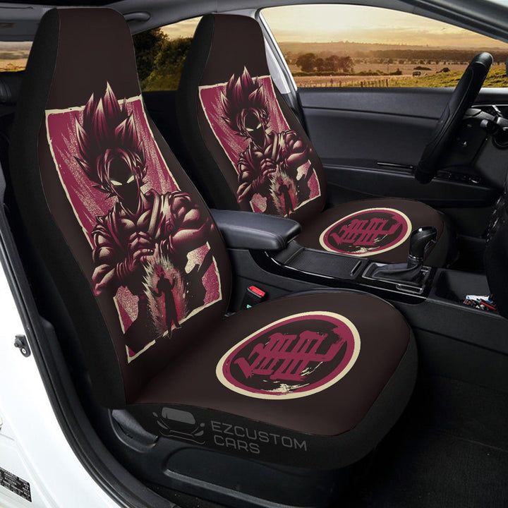 Car Seat Covers Vegeta Custom Dragon Ball Anime Car Accessories - EzCustomcar - 3