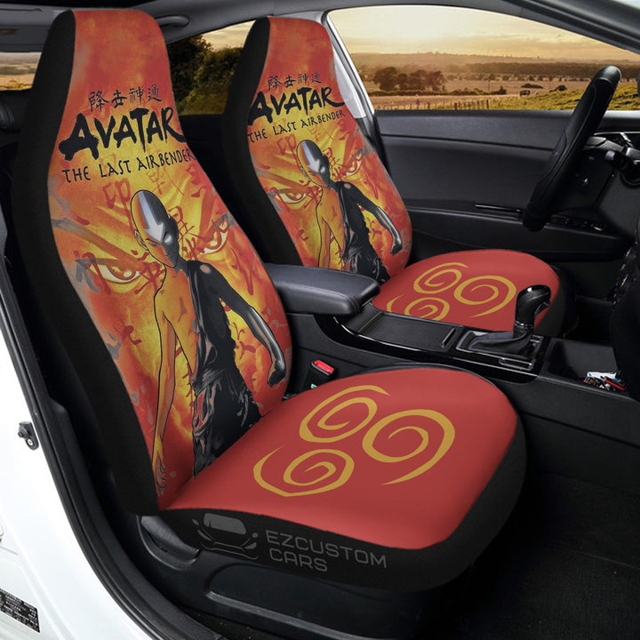 Aang Avatar Custom Car Seat Cover Anime Car Accessories - EzCustomcar - 3