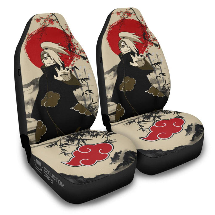 Akatsuki Car Accessories Anime Car Seat Covers Pain Mix Antique Artwork - EzCustomcar - 1