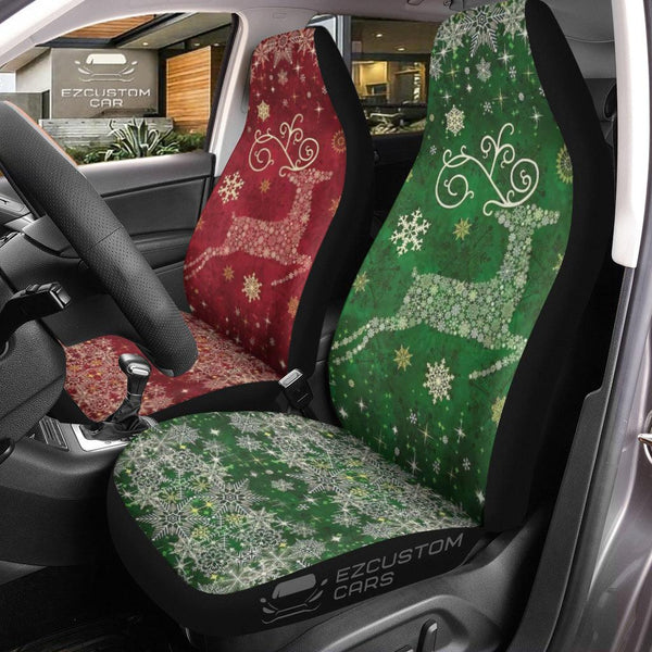 Christmas Car Accessories Custom Car Seat Cover Christmas Reindeer - EzCustomcar - 1