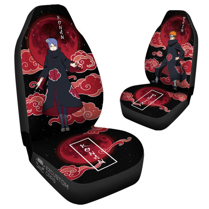 Akatsuki Car Accessories Anime Car Seat Covers Pain and Konan - EzCustomcar - 4