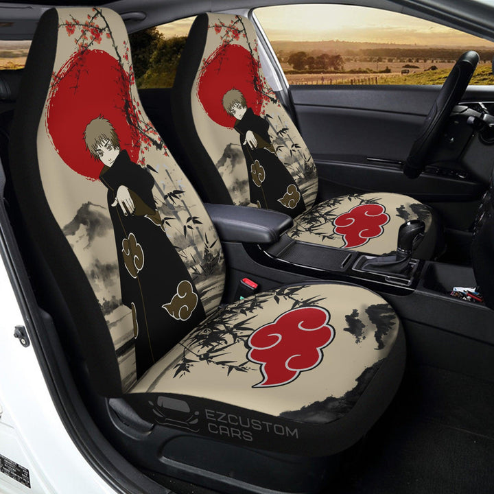 Akatsuki Car Accessories Anime Car Seat Covers Sasori Mix Antique Artwork - EzCustomcar - 2