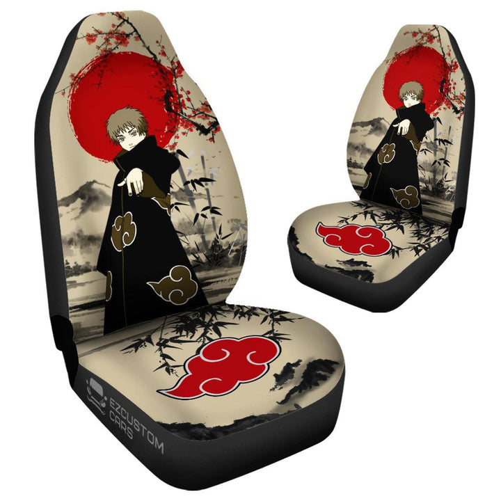 Akatsuki Car Accessories Anime Car Seat Covers Sasori Mix Antique Artwork - EzCustomcar - 3