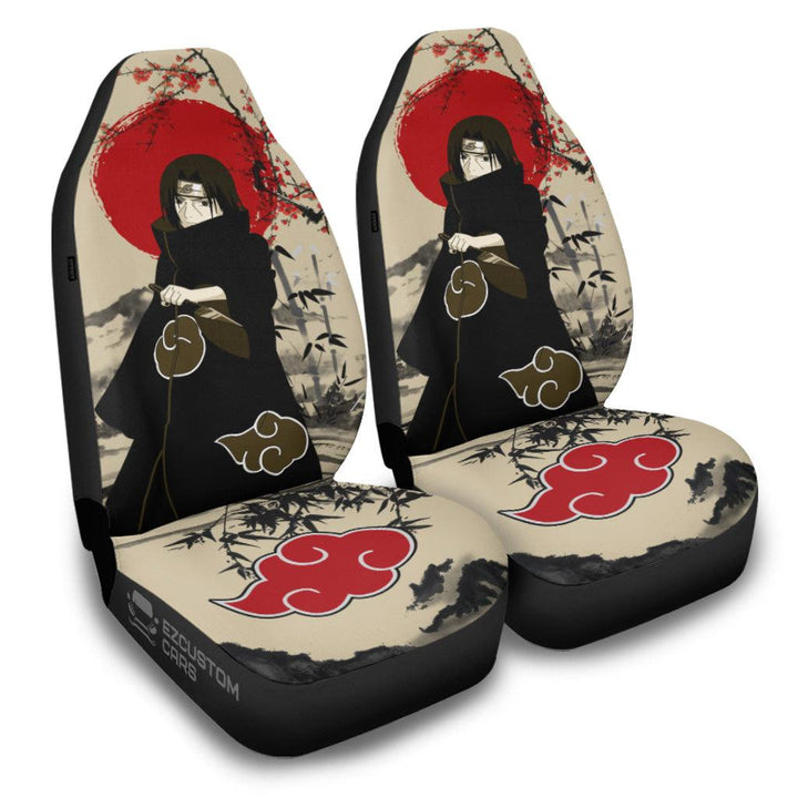 Akatsuki Car Accessories Anime Car Seat Covers Hidan Mix Antique Artwork - EzCustomcar - 1