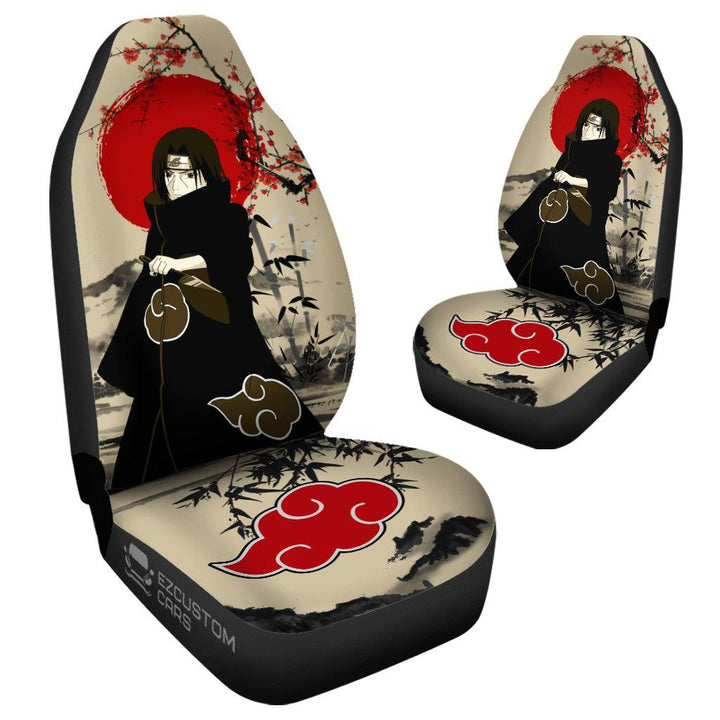 Akatsuki Car Accessories Anime Car Seat Covers Hidan Mix Antique Artwork - EzCustomcar - 3